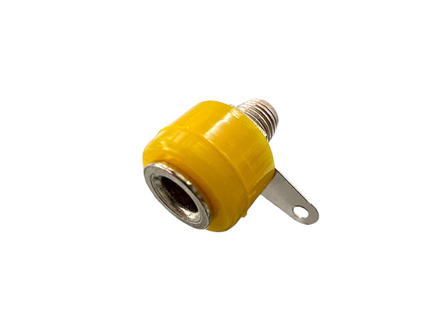 JK-BAN01 CONECTOR JACK BANANA p/CHASIS AMARILLO