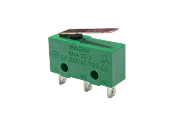 MICROSWITCH CON LEVA 3A 250V p/CABLE