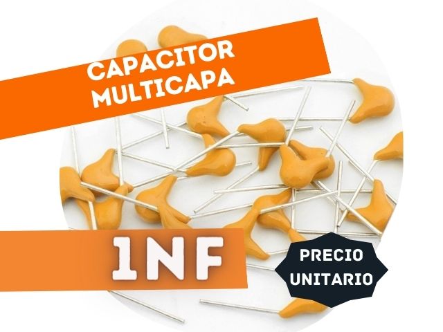 CAPACITOR MULTICAPA 1NF X7R +/-10% 50V P=2.54