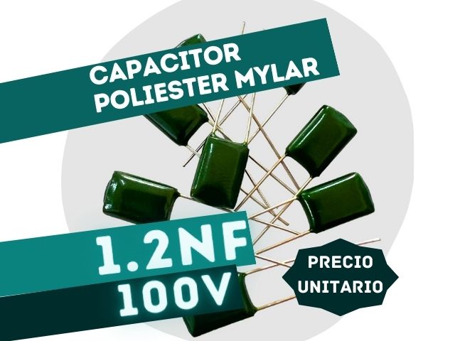 CAPACITOR POLIESTER MYLAR 1.2NF x 100V