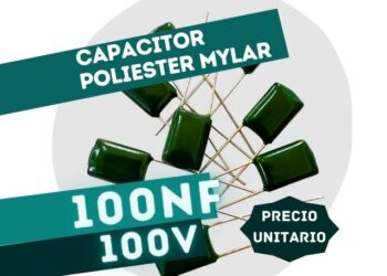 CAPACITOR POLIESTER MYLAR 100NF x 100V