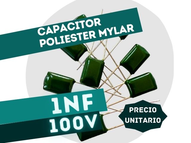 CAPACITOR POLIESTER MYLAR 1NF x 100V