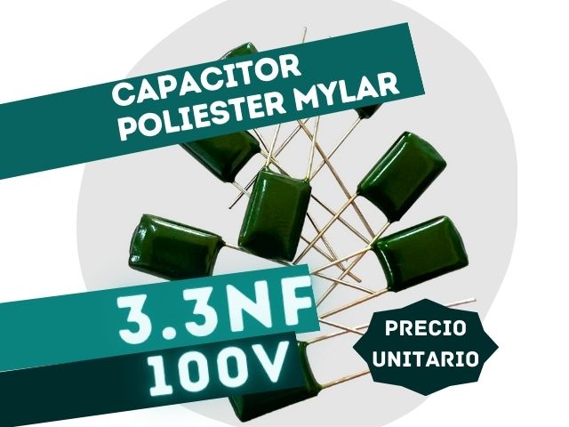 CAPACITOR POLIESTER MYLAR 3.3NF x 100V
