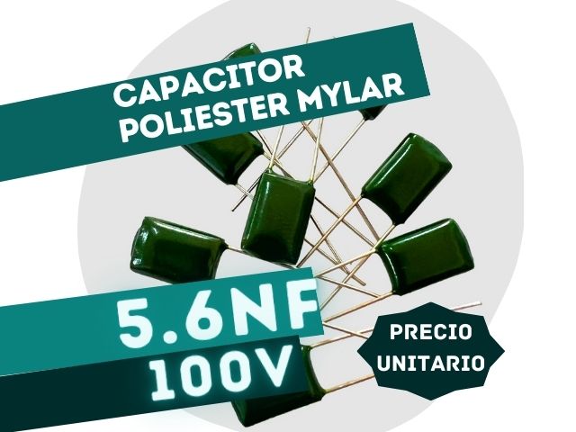 CAPACITOR POLIESTER MYLAR 5.6NF x 100V