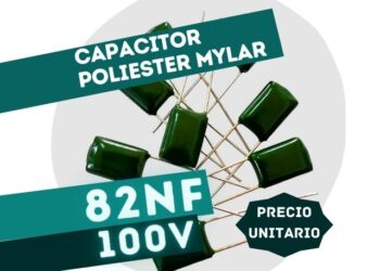 CAPACITOR POLIESTER MYLAR 82NF x 100V