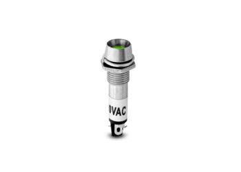 OJO DE BUEY 220V VERDE METALICO
