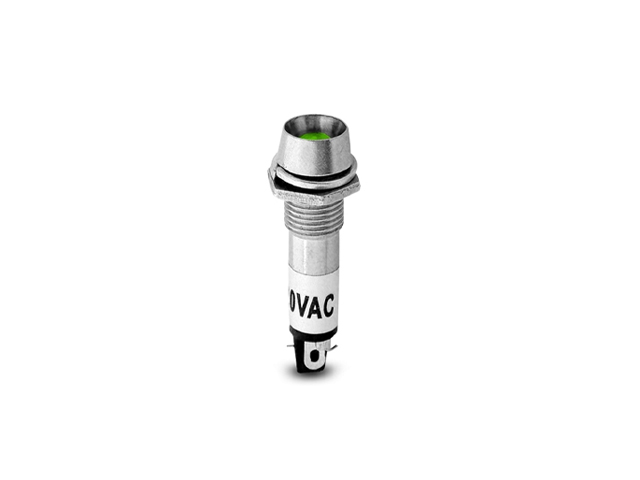 OJO DE BUEY 220V VERDE METALICO