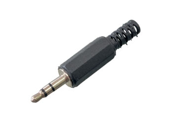 CONECTOR PLUG 3.5mm STEREO PARA CABLE PLASTICO
