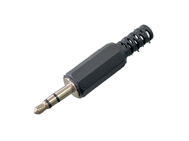 CONECTOR PLUG 3.5mm STEREO PARA CABLE PLASTICO