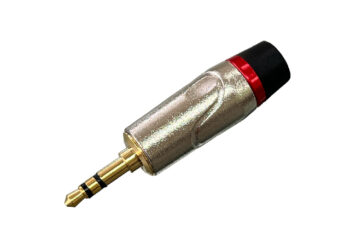 CONECTOR PLUG 3.5mm STEREO PARA CABLE ARWEN METALICO PLATEADO