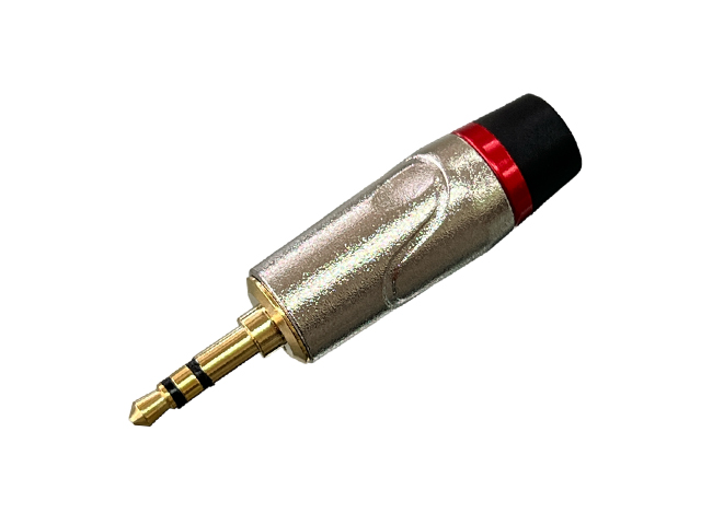 CONECTOR PLUG 3.5mm STEREO PARA CABLE ARWEN METALICO PLATEADO