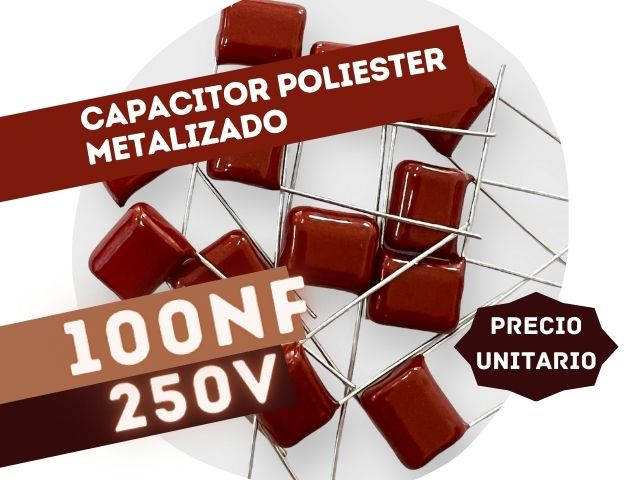 CAPACITOR POLIESTER METALIZADO 100nF 250V