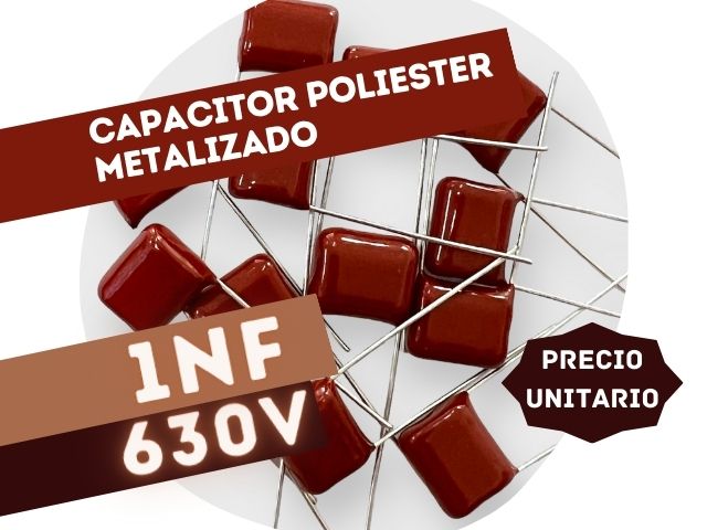CAPACITOR POLIESTER METALIZADO 1nF 630V