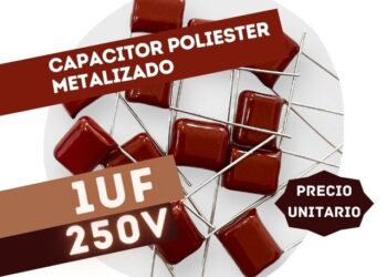 CAPACITOR POLIESTER METALIZADO 1UF 250V