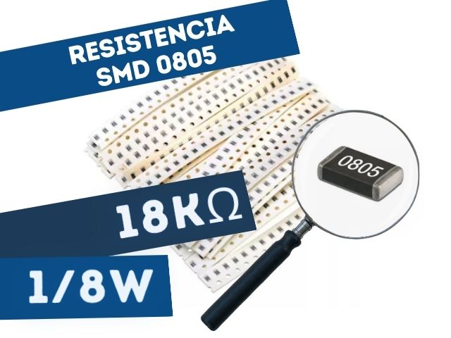 GAB 29 | CHIP RESISTENCIA 18K 1/8W 5% (SMD)
