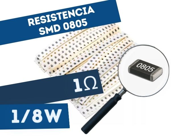 GAB 34 | CHIP RESISTENCIA 1E 1/8W 5% (SMD)