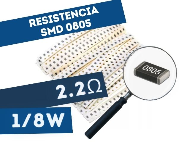 GAB 34 | CHIP RESISTENCIA 2E2 1/8W 5% (SMD)