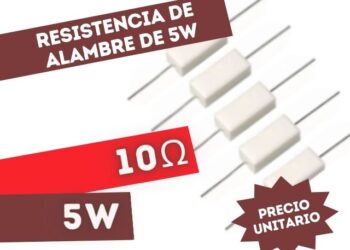 RESISTENCIA 10E 5W ALAMBRE 5%