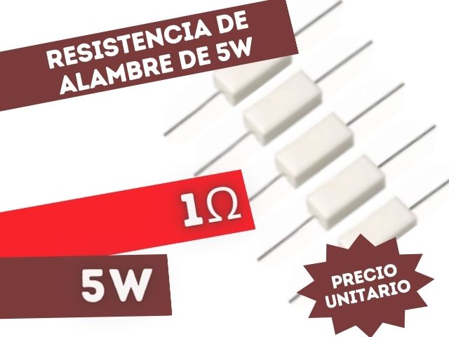 RESISTENCIA 1E 5W ALAMBRE 5%