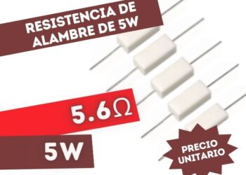 RESISTENCIA 5E6 5W ALAMBRE 5%