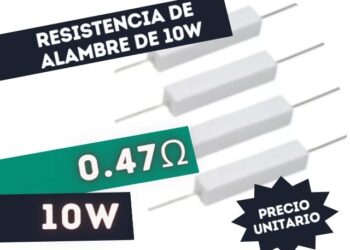 RESISTENCIA 0.47E 10W ALAMBRE 5%
