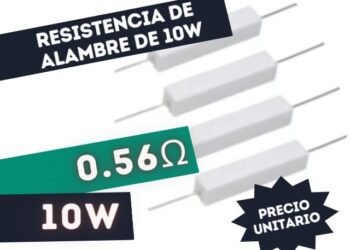 RESISTENCIA 0.56E 10W ALAMBRE 5%