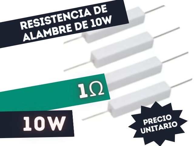 RESISTENCIA 1E 10W ALAMBRE 5%
