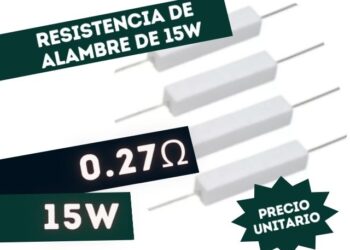 RESISTENCIA 0.27E 15W ALAMBRE 5%