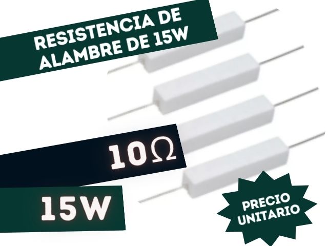 RESISTENCIA 10E 15W ALAMBRE 5%