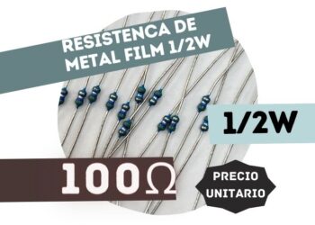 SFR16S RESISTENCIA 100E 1/2W METAL FILM 5%