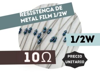 SFR16S RESISTENCIA 10E 1/2W METAL FILM 5%