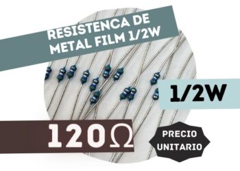 SFR16S RESISTENCIA 120E 1/2W METAL FILM 5%