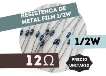 SFR16S RESISTENCIA 12E 1/2W METAL FILM 5%