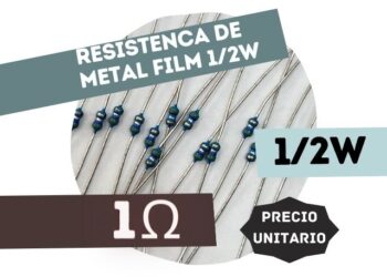 SFR16S RESISTENCIA 1E 1/2W METAL FILM 5%