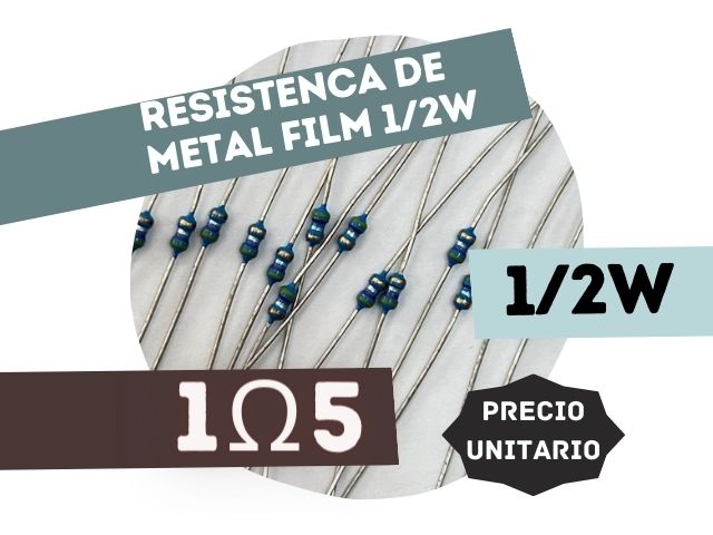 SFR16S RESISTENCIA 1E5 1/2W METAL FILM 5%