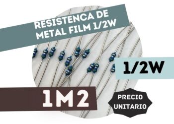 SFR16S RESISTENCIA 1M2 1/2W METAL FILM 5%