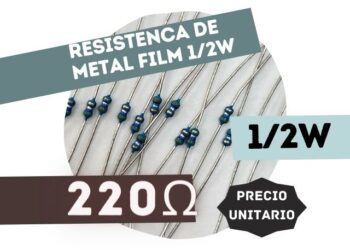 SFR16S RESISTENCIA 220E 1/2W METAL FILM 5%