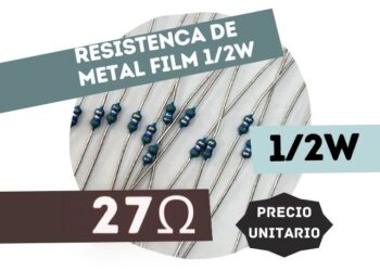 SFR16S RESISTENCIA 27E 1/2W METAL FILM 5%