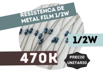 SFR16S RESISTENCIA 470K 1/2W METAL FILM 5%