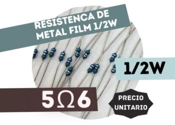 SFR16S RESISTENCIA 5E6 1/2W METAL FILM 5%