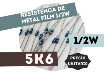 SFR16S RESISTENCIA 5K6 1/2W METAL FILM 5%