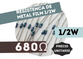 SFR16S RESISTENCIA 680E 1/2W METAL FILM 5%