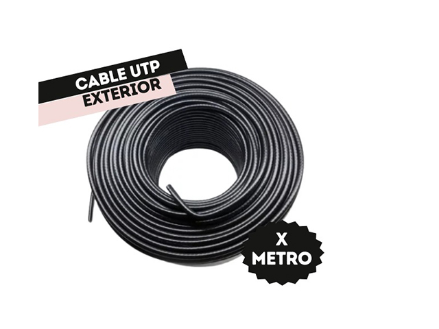 CABLE UTP PARA EXTERIOR CATEGORIA 5E X METRO PARA CONECTOR RJ45