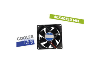 COOLER 12V 40X40X10 2 CABLES