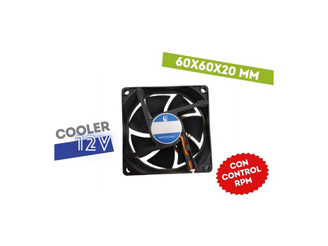 COOLER 12V 60X60X20 BAILI BUJE