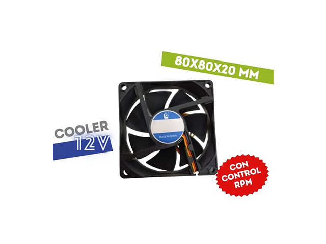 COOLER 12V 80X80X20 CONTROL RPM BAILI BUJE