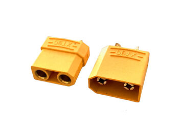 CONECTOR XT90 PAR MACHO Y HEMBRA HASTA 90A