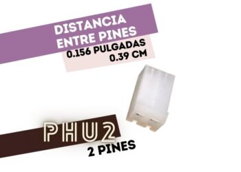 CONECTOR HEMBRA 2 VIAS .156 P/CABLE