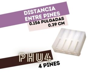CONECTOR HEMBRA 4 VIAS .156 P/CABLE