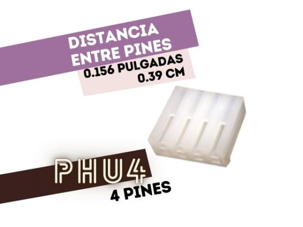 CONECTOR HEMBRA 4 VIAS .156 P/CABLE